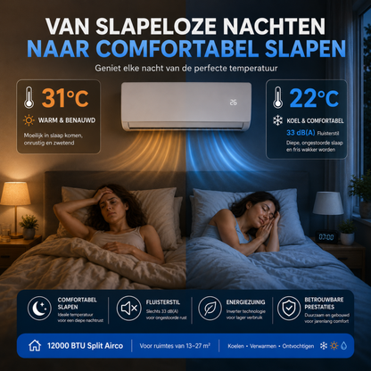 Split Airco - Inverter Airconditioner - 12.000 BTU