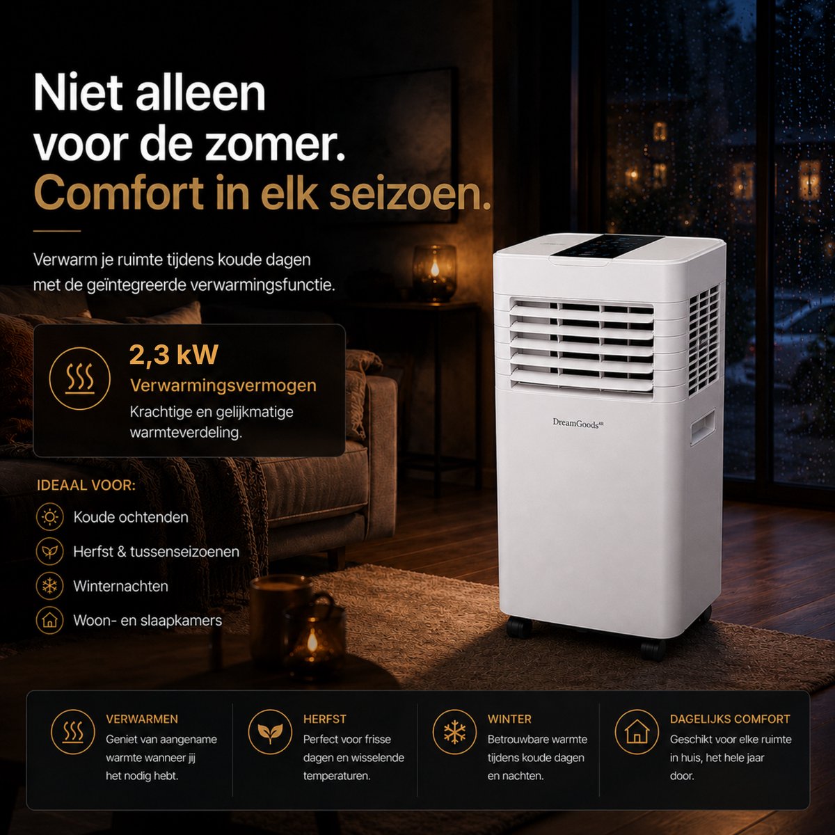 DreamGoods Mobiele Airco - 9000 BTU