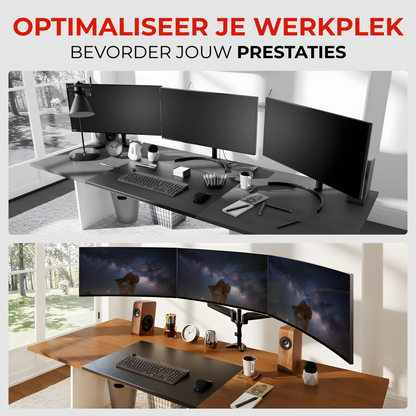 Monitor Arm 3 Schermen - 13-27 Inch