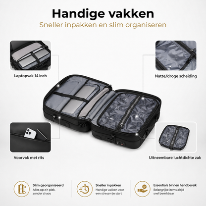 Vacuüm Rugzak & Trolley - 55x35x25cm
