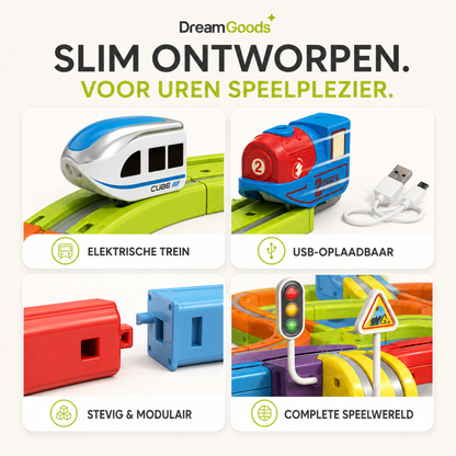 Cube Track - Elektrische Treinbaan -141-Delig