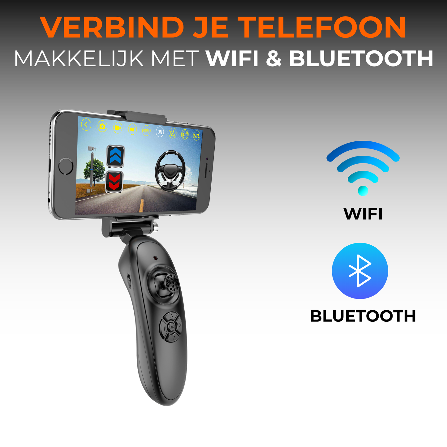 Bestuurbare Auto met Draaibare HD Camera