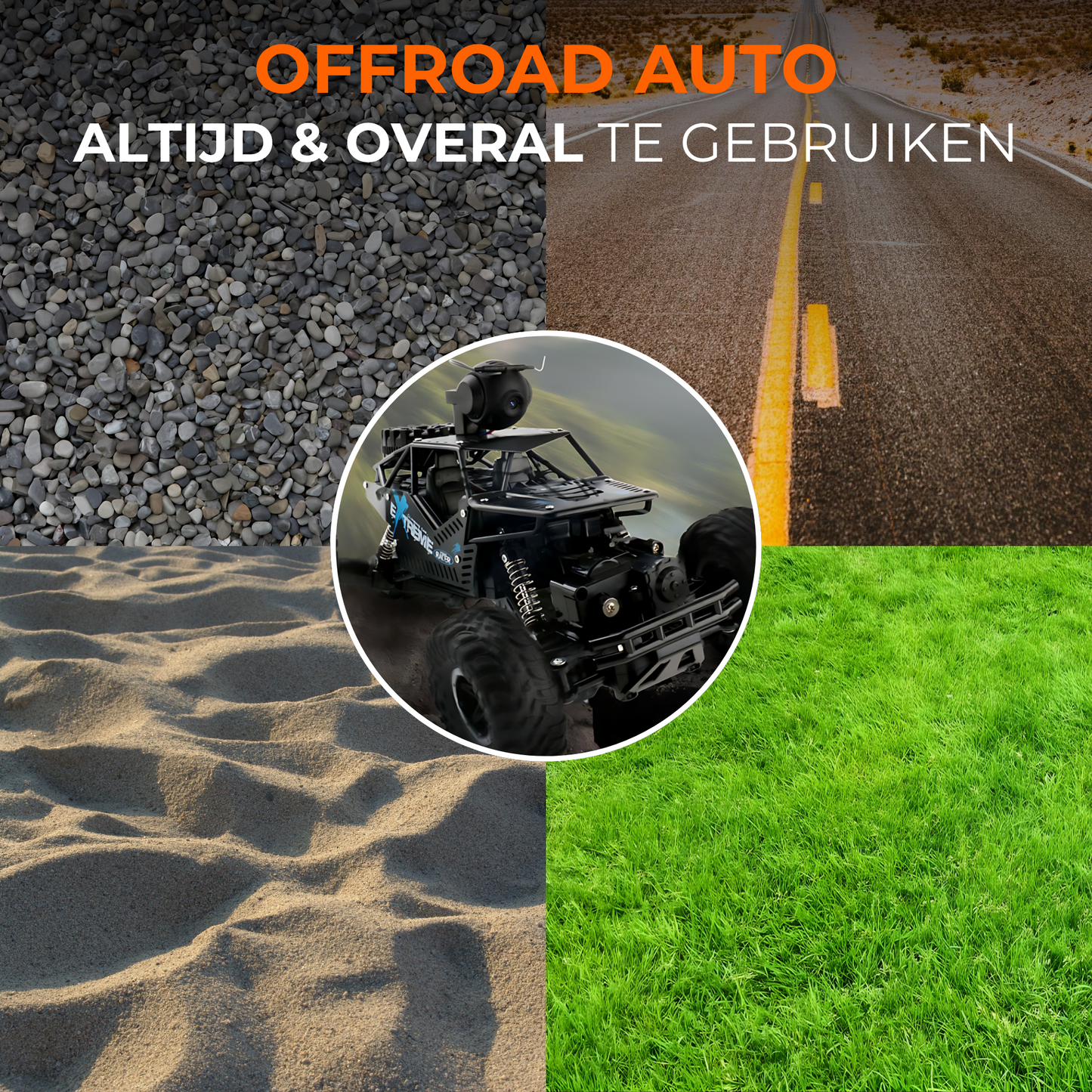 Bestuurbare Auto met Draaibare HD Camera