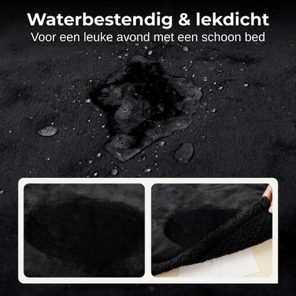 Love Blanket - Waterdicht Deken - 145x100cm - Zwart