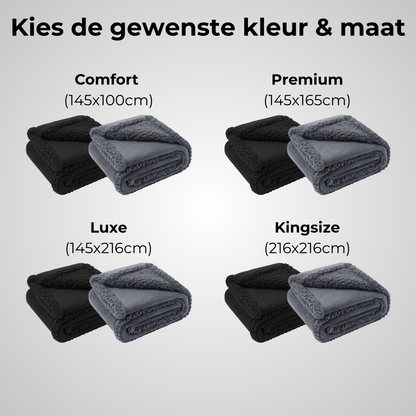 Love Blanket - Waterdicht Deken - 145x100cm - Zwart