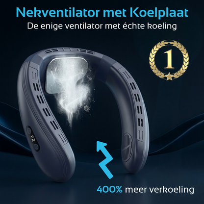 Nekventilator met Koeling & Temperatuurregeling - Blauw