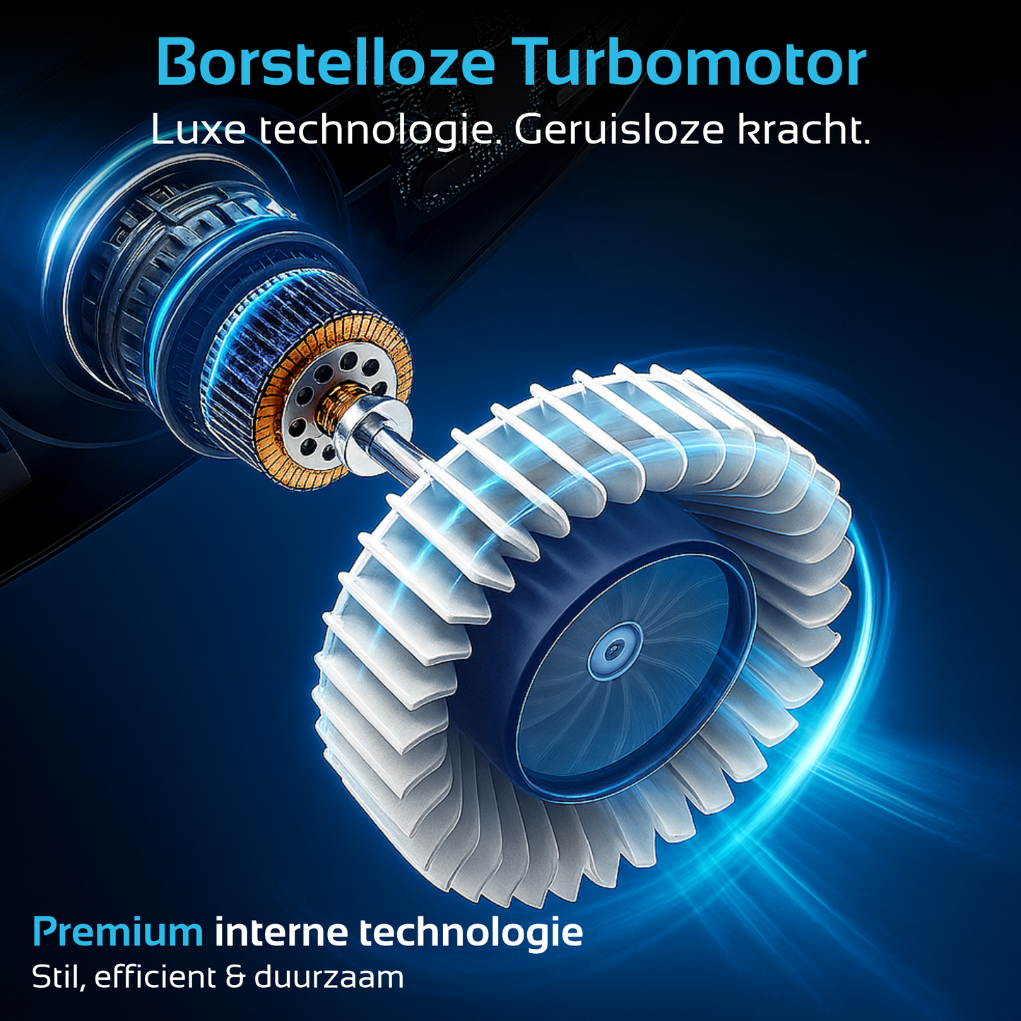Nekventilator met Koeling & Temperatuurregeling - Blauw