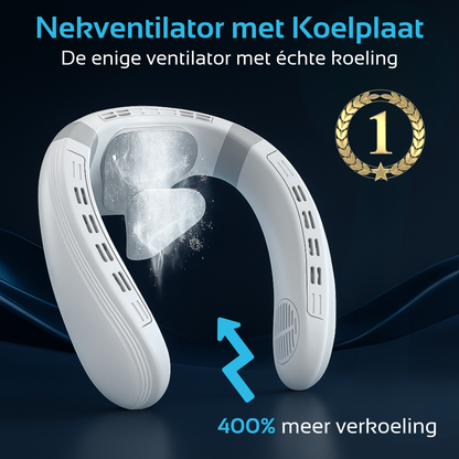 Nekventilator met Koeling & Temperatuurregeling - Wit