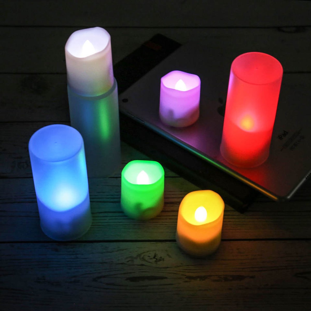 DreamGoods Rechargeable LED Candles With Moving Flame 